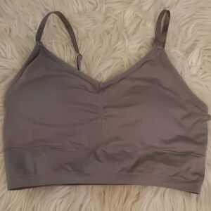 Women's Gray Sports Bra
